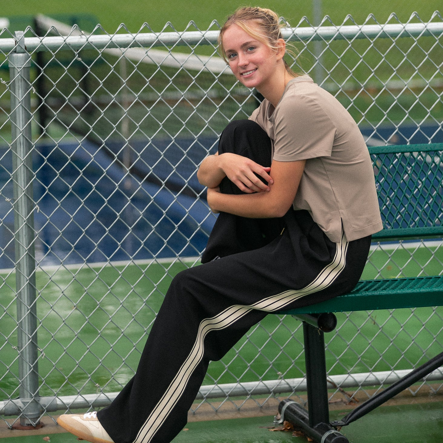Nina Wide Leg Track Pants
