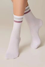 Conte Active Cotton Long Socks with Lurex Stripes