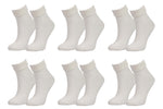 Tittimitti Women’s 98% Organic Cotton Crew Socks | 6-Pack