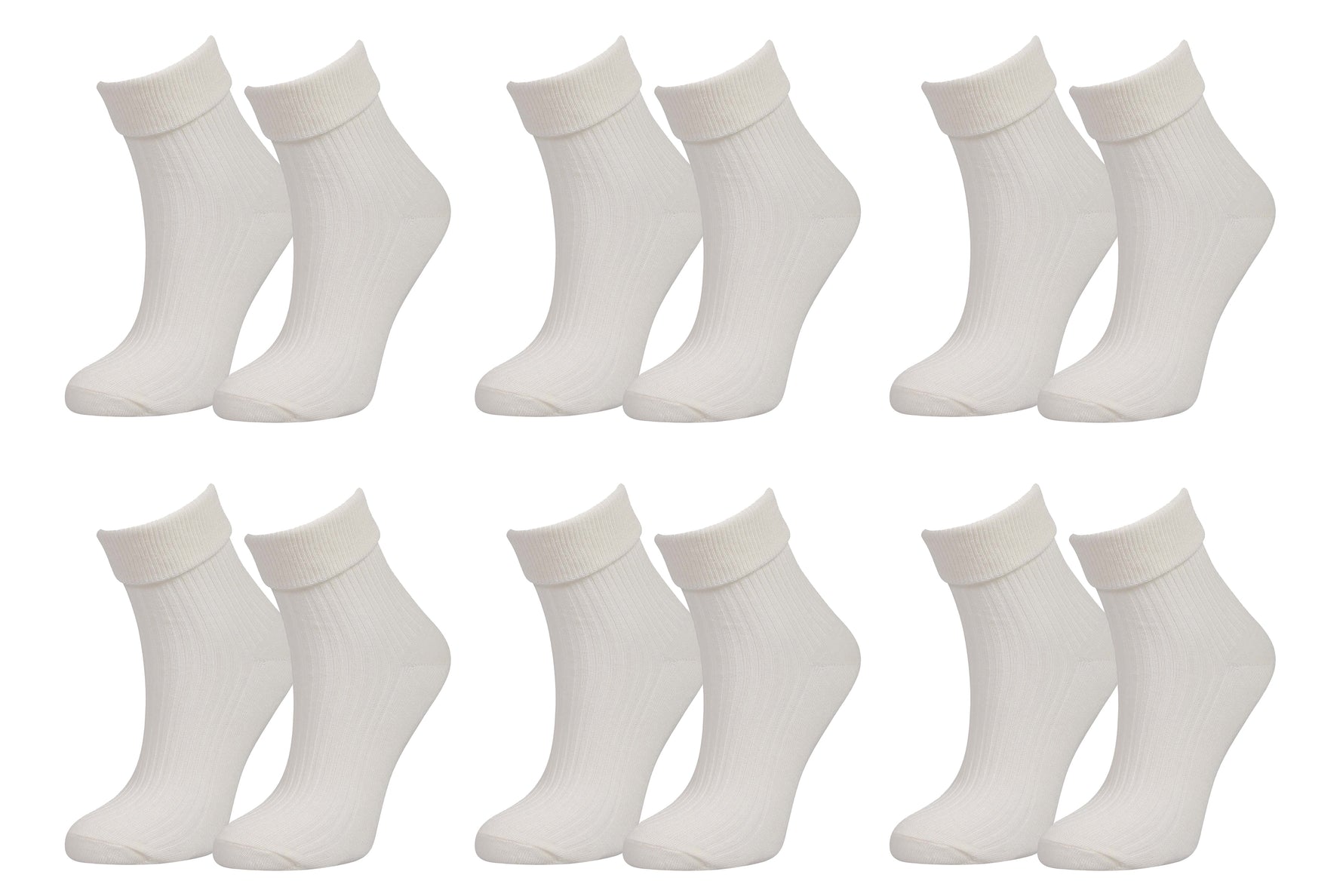 Tittimitti Women’s 98% Organic Cotton Crew Socks | 6-Pack