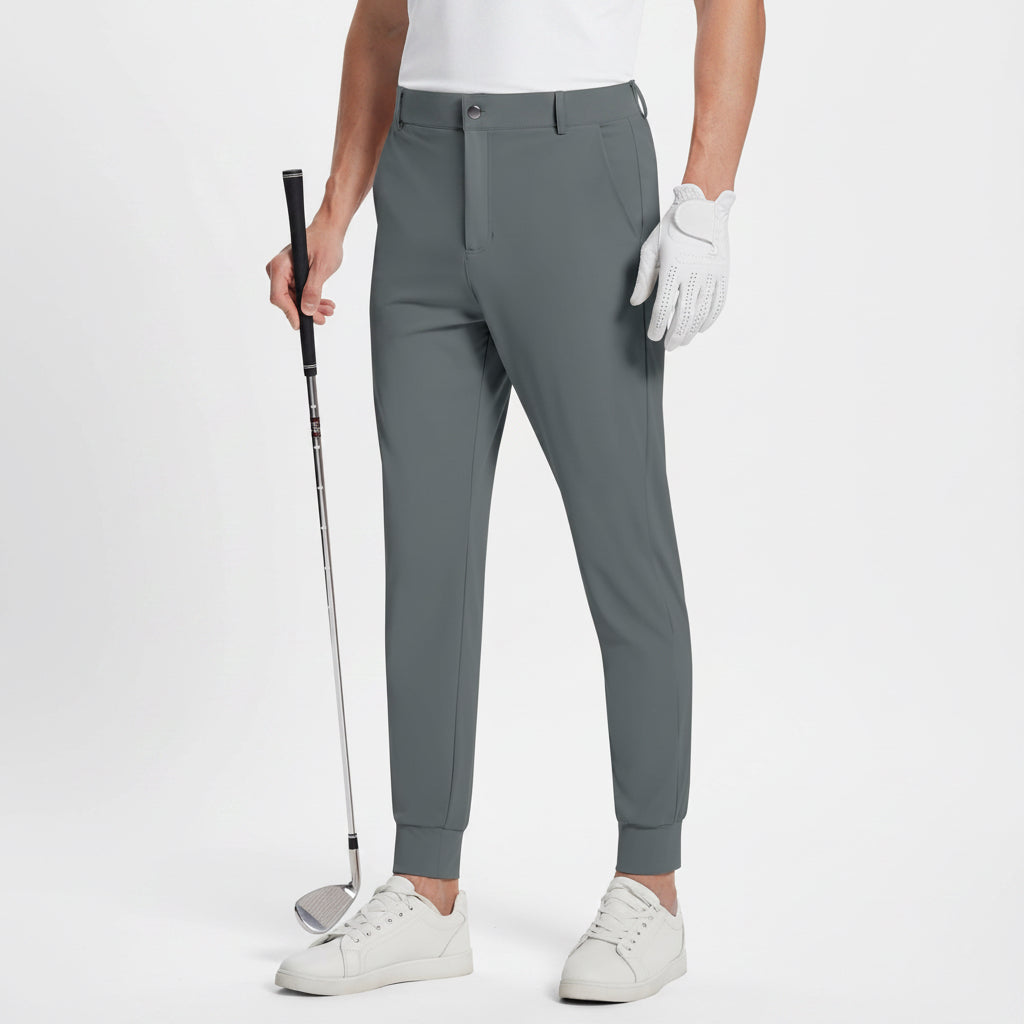 Men's (Size XXL) Slim Fit Golf Joggers | Stretch Pants with 5 Pockets | Ink Gray
