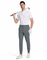 Men's (Size XXL) Slim Fit Golf Joggers | Stretch Pants with 5 Pockets | Ink Gray