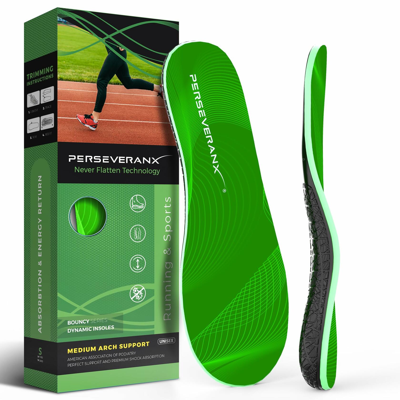 Arch Support Running Shoe Insole | XL (M12.5/W13.5-15.5)