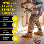 Arch Support Shoe Insole Shock Absorb | XL (M12.5-14.5/W13.5-15.5)