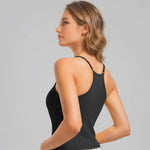 Women’s (Size XL) Workout Tank Top with Built-in Bra | 2-Pack | Black+White