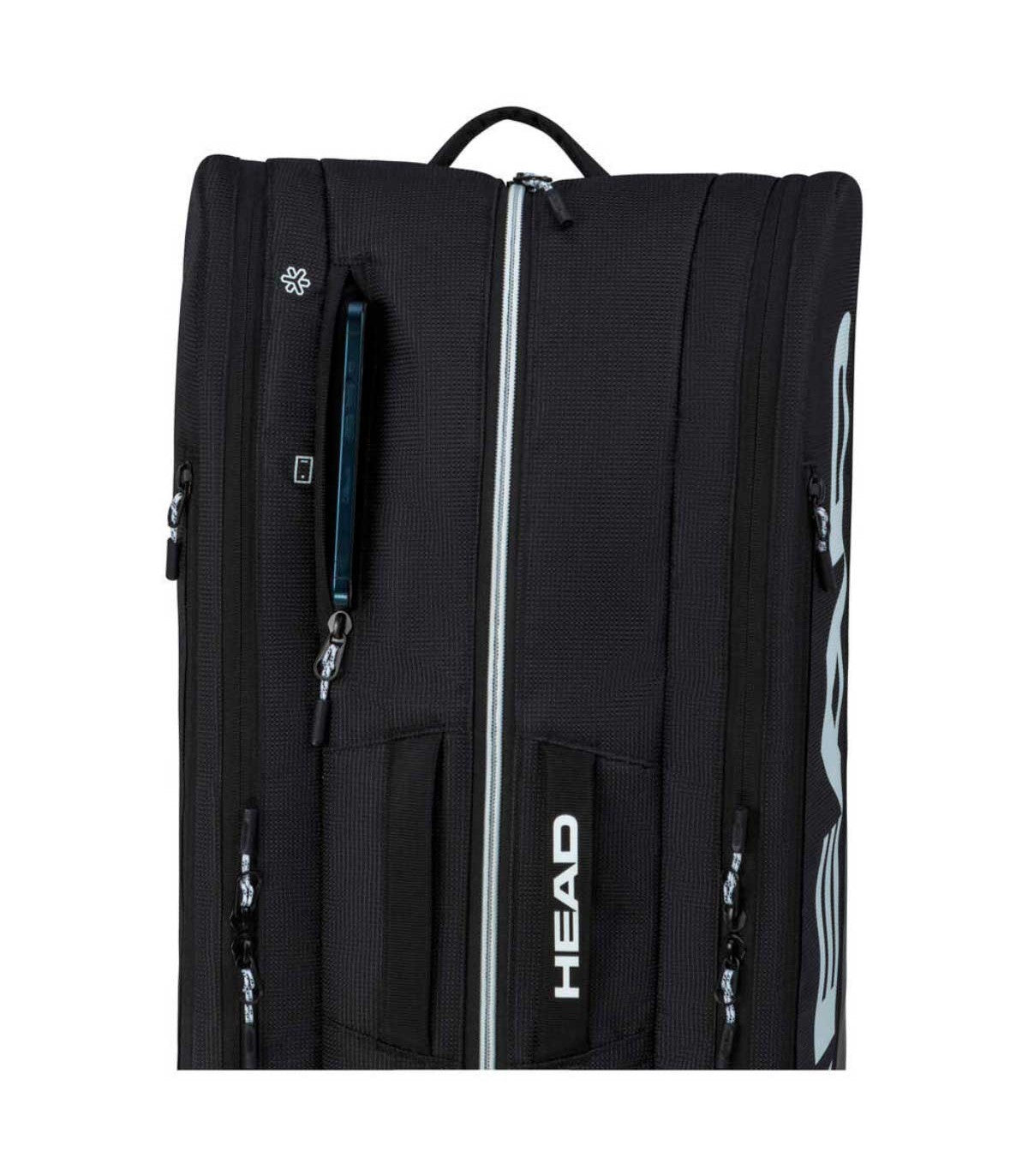Head Padel Bag Tour Padel Racket Bag 2026 | Large Black