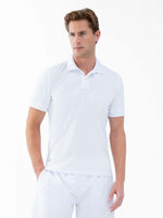 Performance Men's Classic Tennis Rib Collar Polo | White
