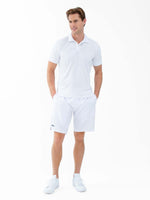 Performance Men's Classic Tennis Rib Collar Polo | White