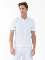 Performance Men's Classic Tennis Rib Collar Polo | White