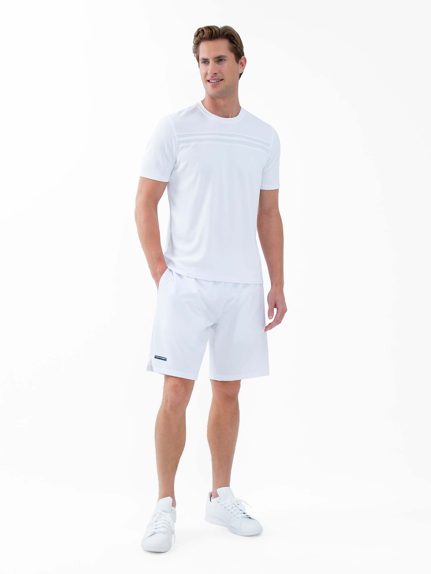 Performance Men's Tournament Short Sleeve Crew Neck | White