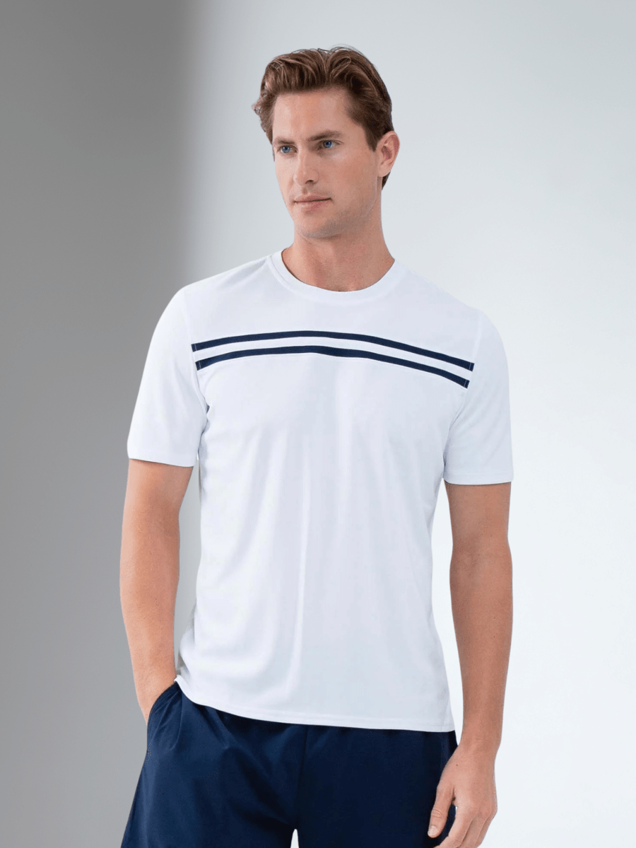 Performance Men's Tournament Short Sleeve Crew Neck | White/Midnight