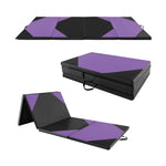Folding Exercise Mat with Hook and Loop Fasteners | 10' x 4' x 2"