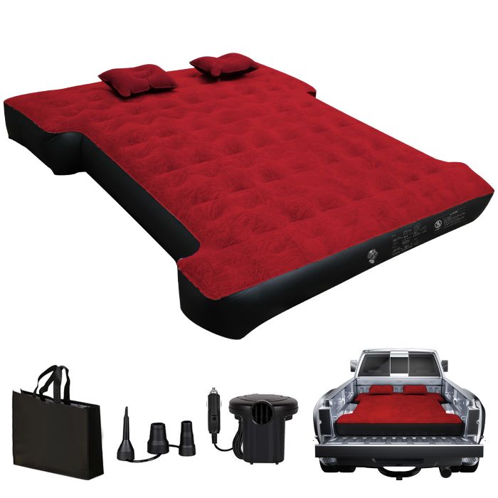 5.5-6.5ft Full Size Truck Bed Air Mattress | Red