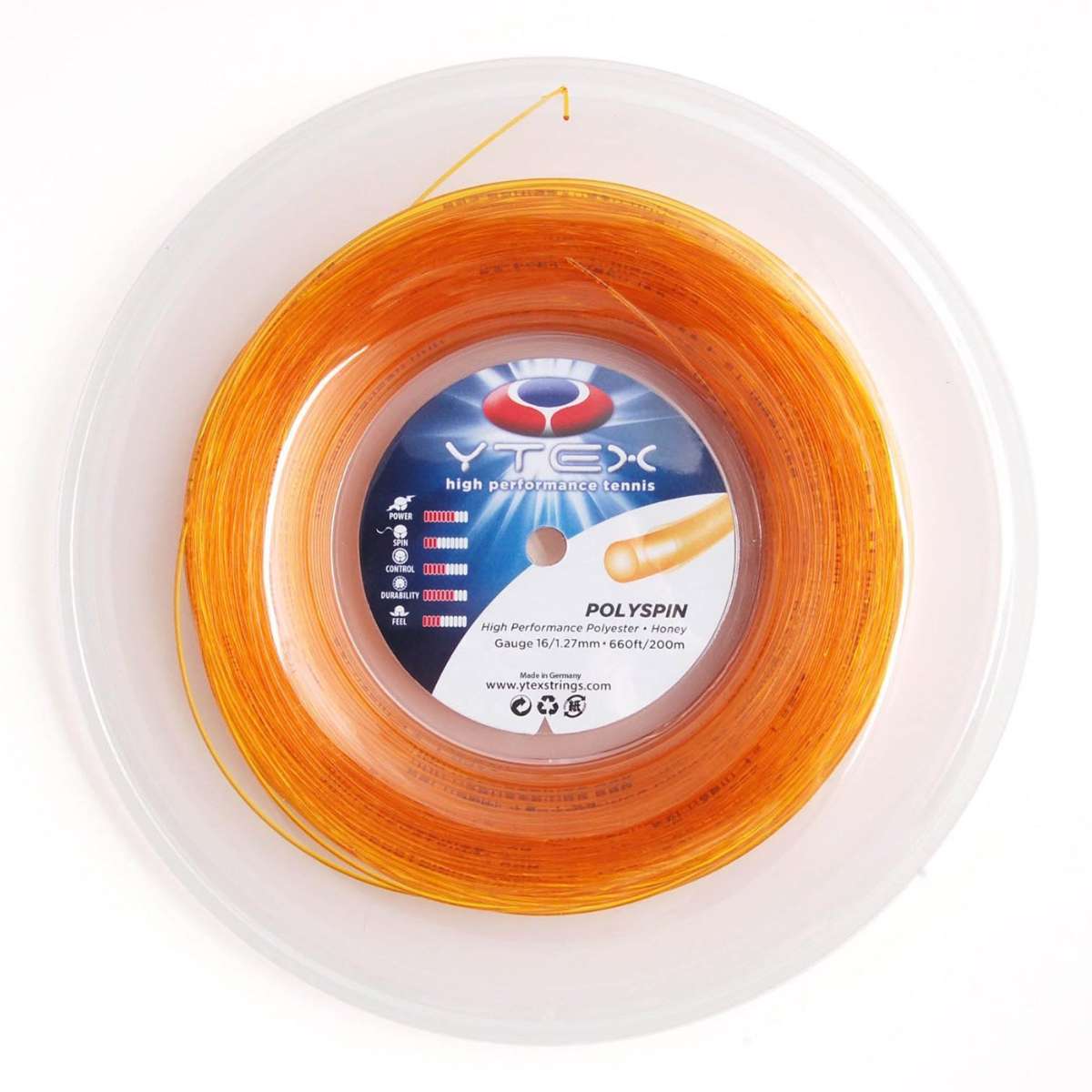 Polyspin Honey Reel Racquet String