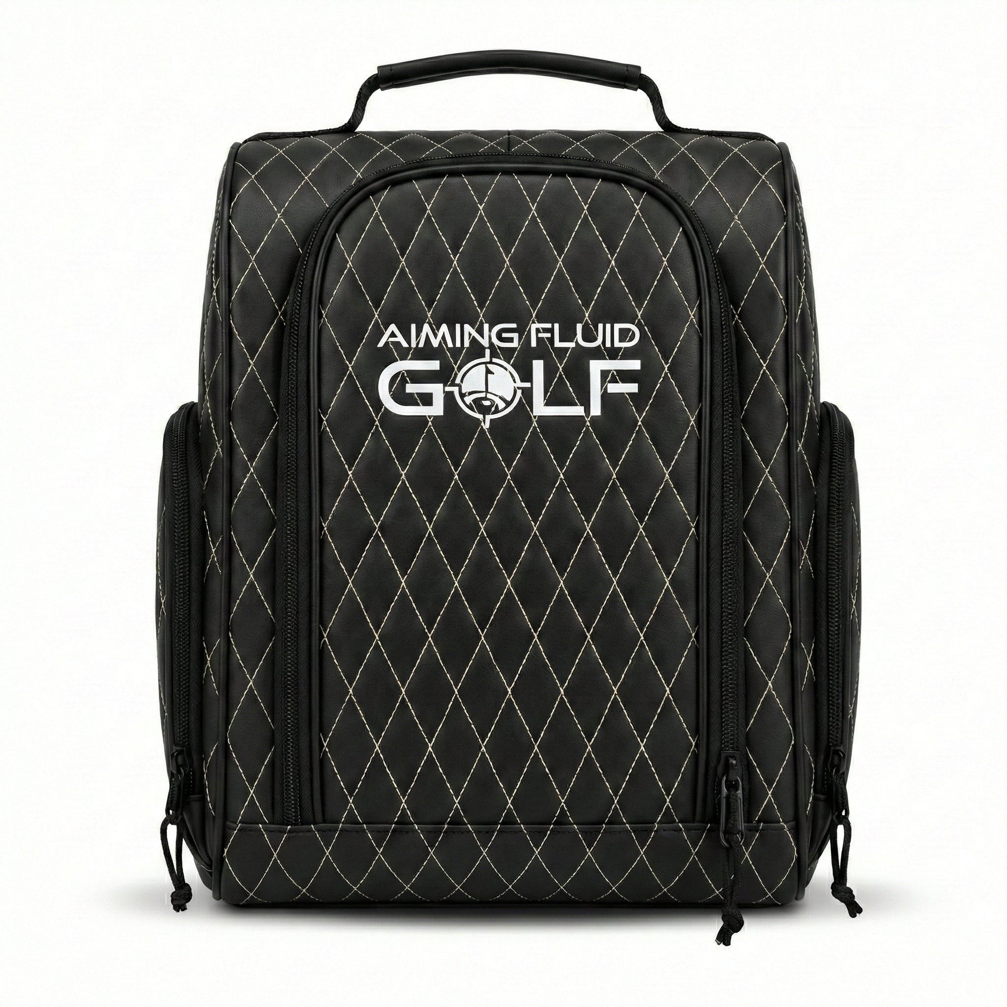 Premium Golf Shoe Bag | Vented Leather Shoe Storage