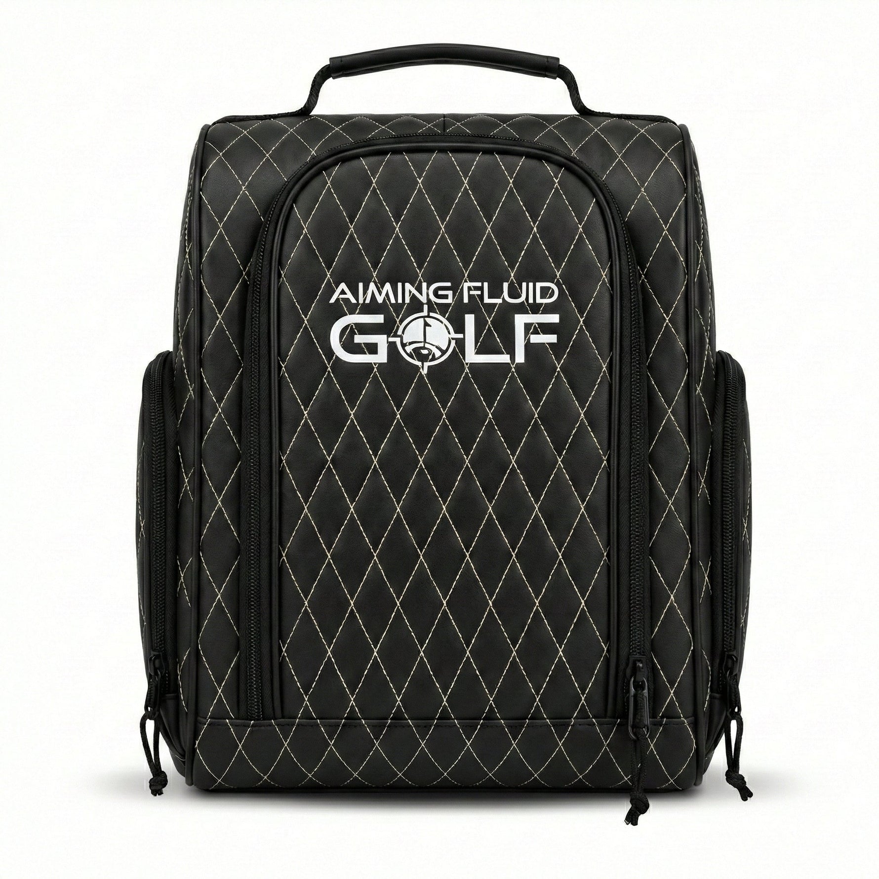 Premium Golf Shoe Bag | Vented Leather Shoe Storage
