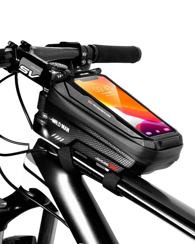 Top Tube WP Hard Shell Cycling Bag with TPU Touch Screen Phone Case