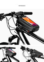Top Tube WP Hard Shell Cycling Bag with TPU Touch Screen Phone Case