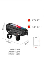 Top Tube WP Hard Shell Cycling Bag with TPU Touch Screen Phone Case