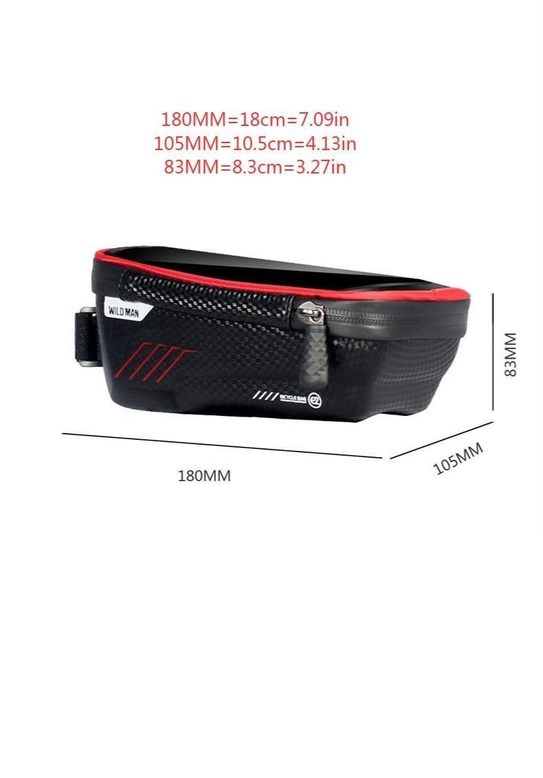 Top Tube WP Hard Shell Cycling Bag with TPU Touch Screen Phone Case