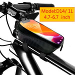 Top Tube WP Hard Shell Cycling Bag with TPU Touch Screen Phone Case