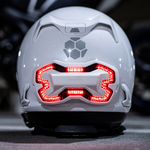 White Brake Free USB-C Motorcycle Helmet