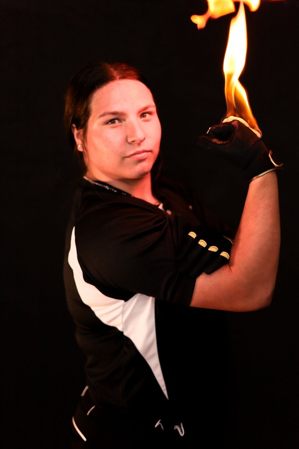 Resilient Championship Fastpitch Batting Gloves | Black and Gold