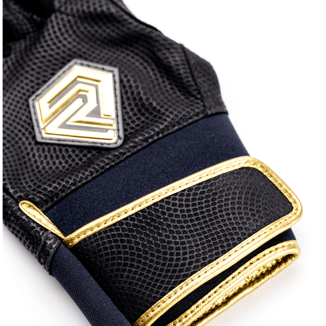Resilient Championship Fastpitch Batting Gloves | Black and Gold