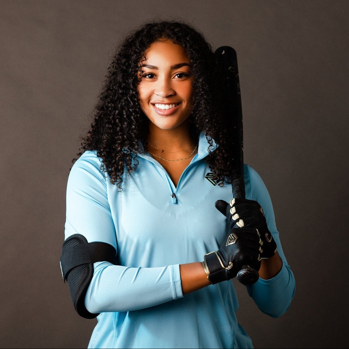Resilient Championship Fastpitch Batting Gloves | Black and Gold