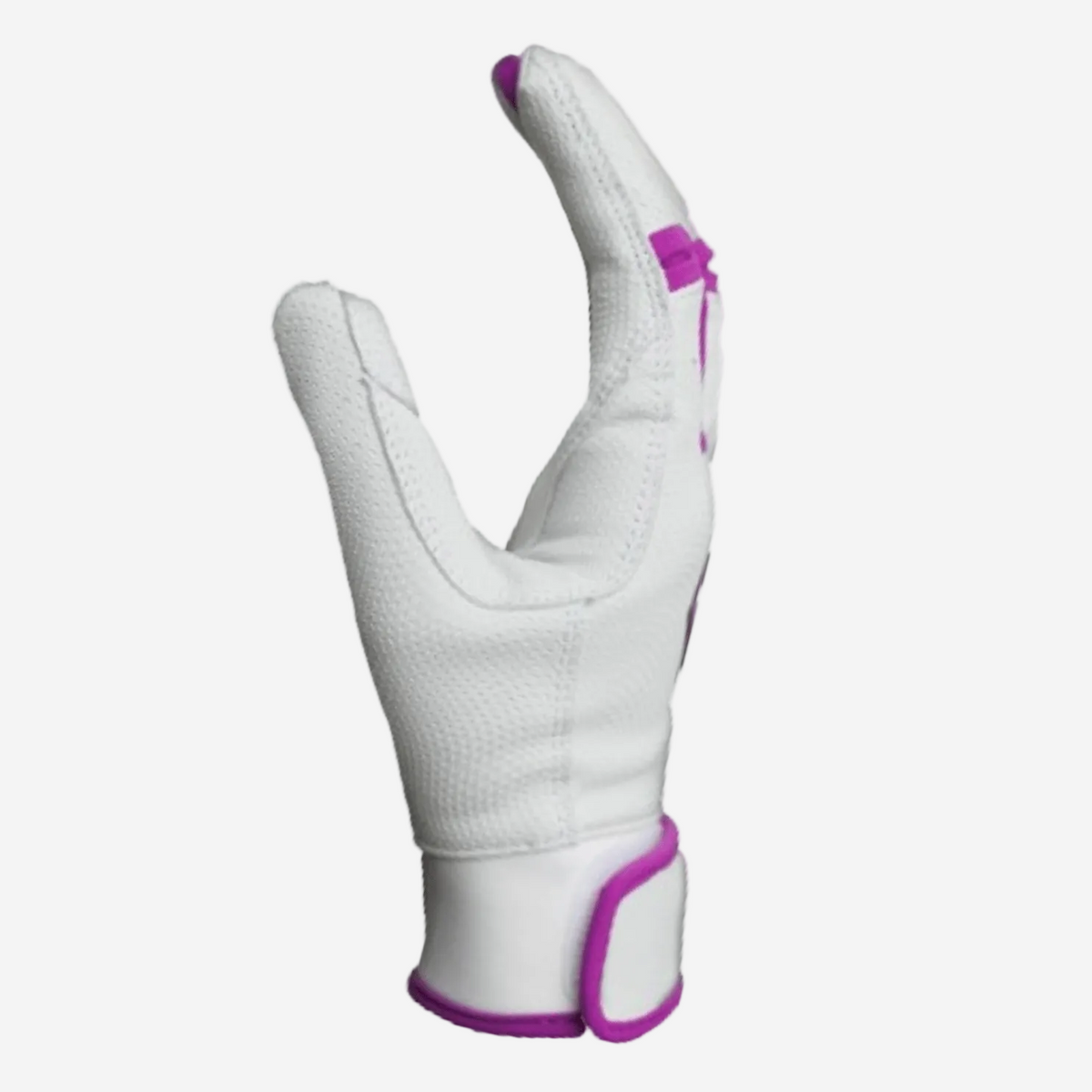 Resilient Championship Fastpitch Batting Gloves || White and Purple