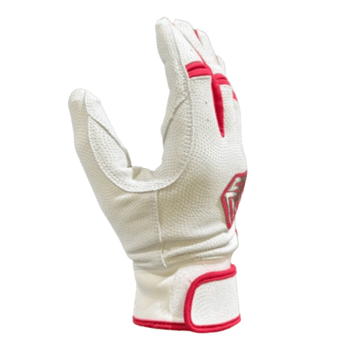 Resilient Championship Fastpitch Batting Gloves | White and Red