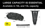 Rhinowalk Saddle Bag 10L with Waterproof Line Under Seat Storage RK5100