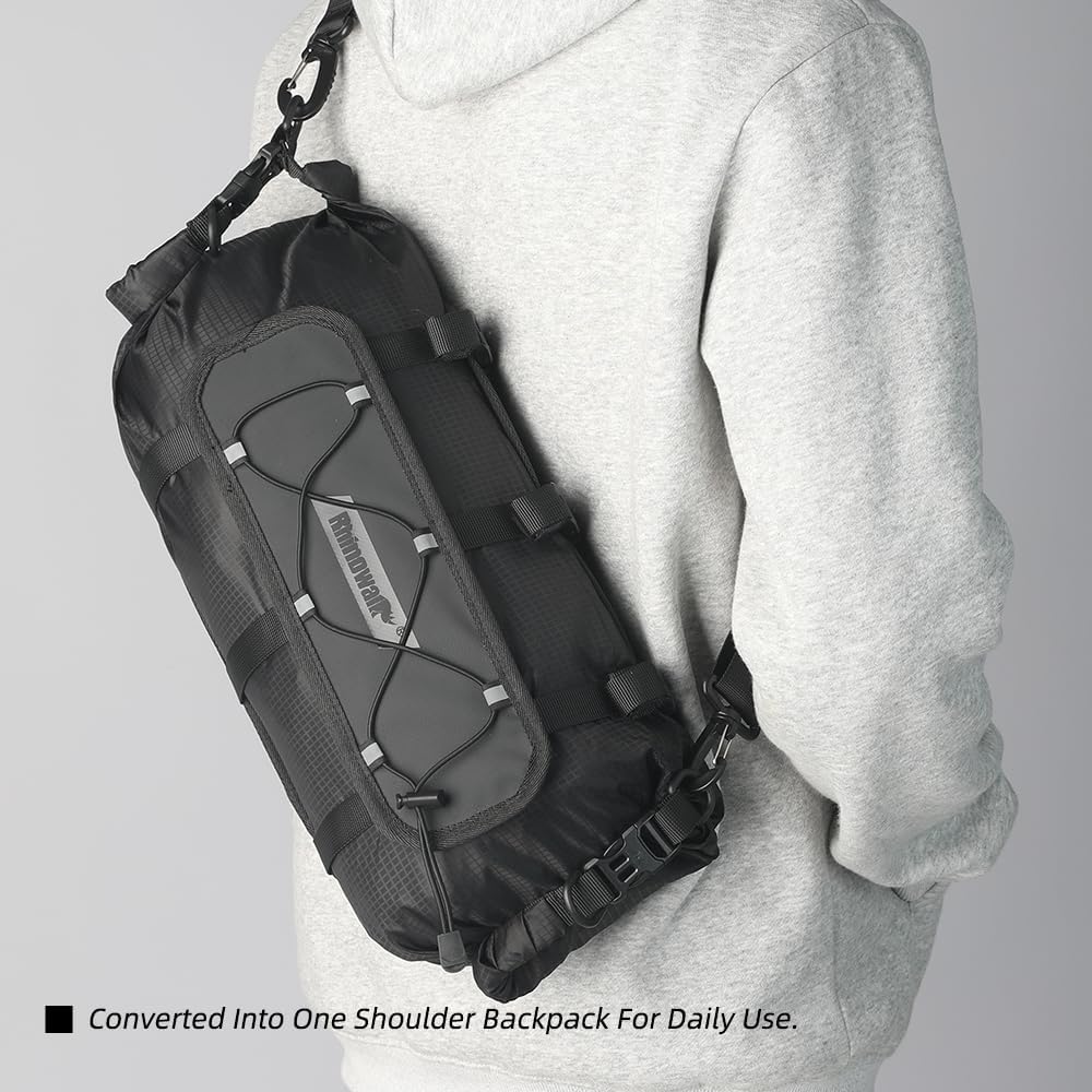 Rhinowalk Bike Handlebar Bag 12L with Shoulder Strap