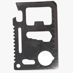 11-in-1 Survival Credit Card Multitool | Multipurpose Tactical Wallet Tool