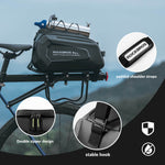 Hard Shell Bike Trunk Bag for Rear Rack | 9L