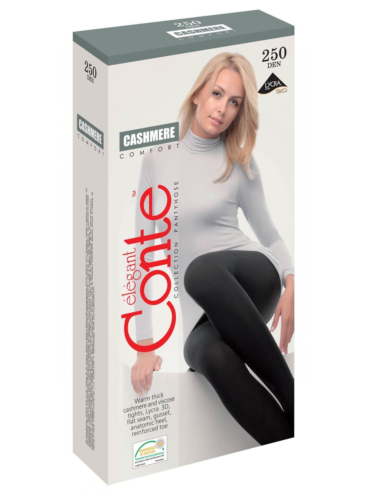 Conte Cashmere 250 Den 7% Cashmere Warm Thin Soft Women's Tights | 14С-122СП