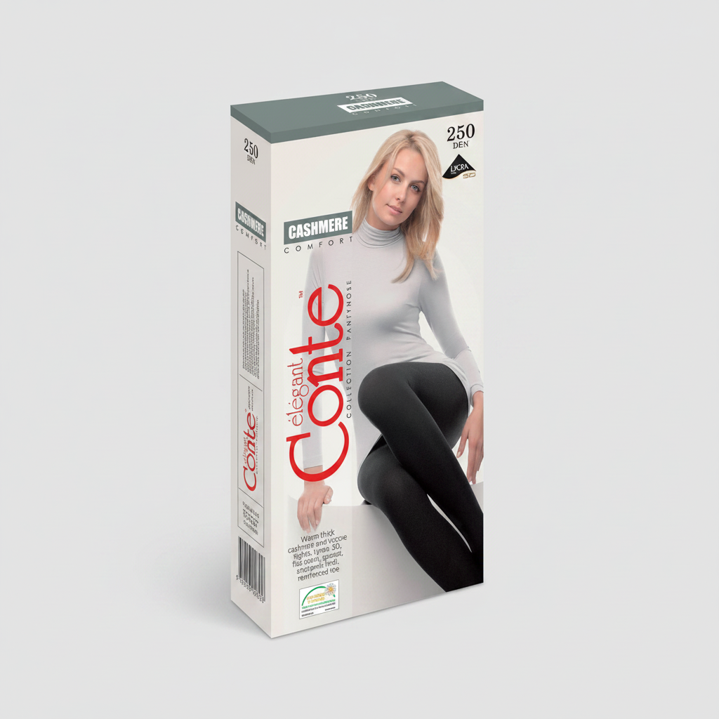 Conte Cashmere 250 Den 7% Cashmere Warm Thin Soft Women's Tights | 14С-122СП