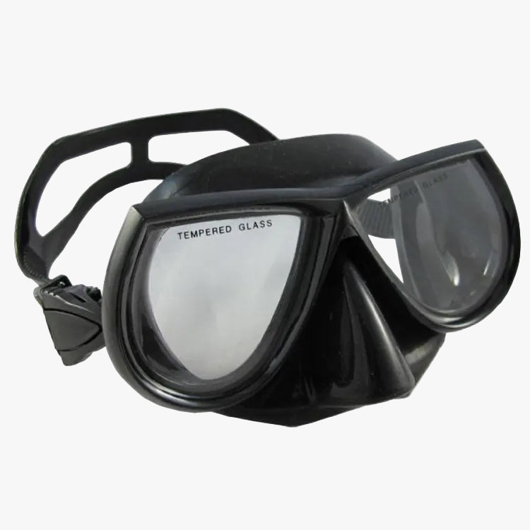 Black Free Dive Low Volume Silicone Mask & Nautilus Snorkel Set