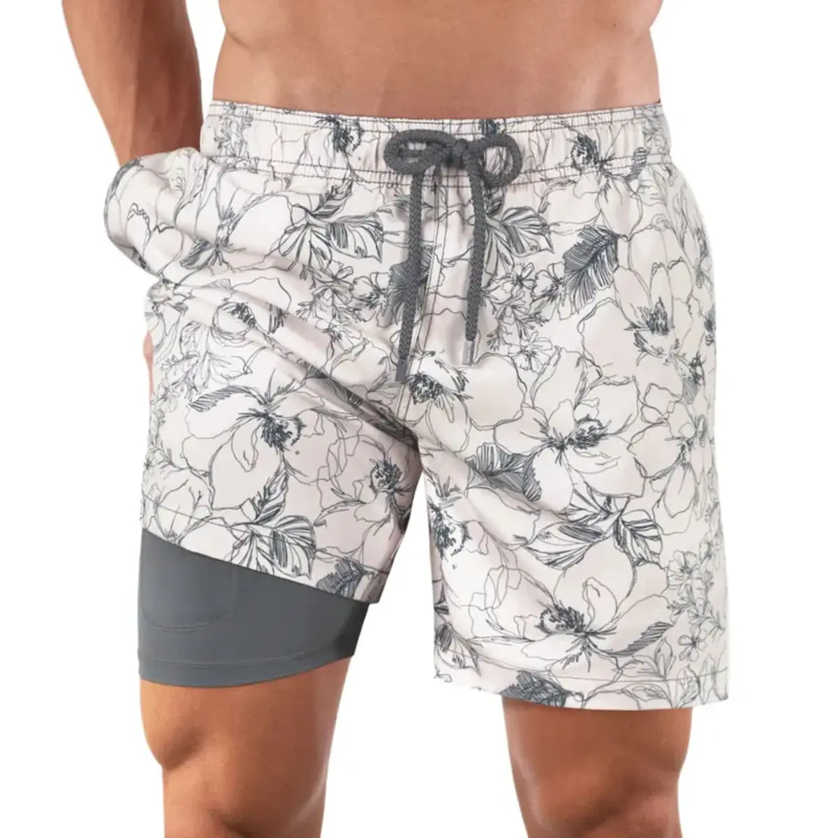Men’s Premium Compression-Lined Hybrid Shorts | Secret Garden