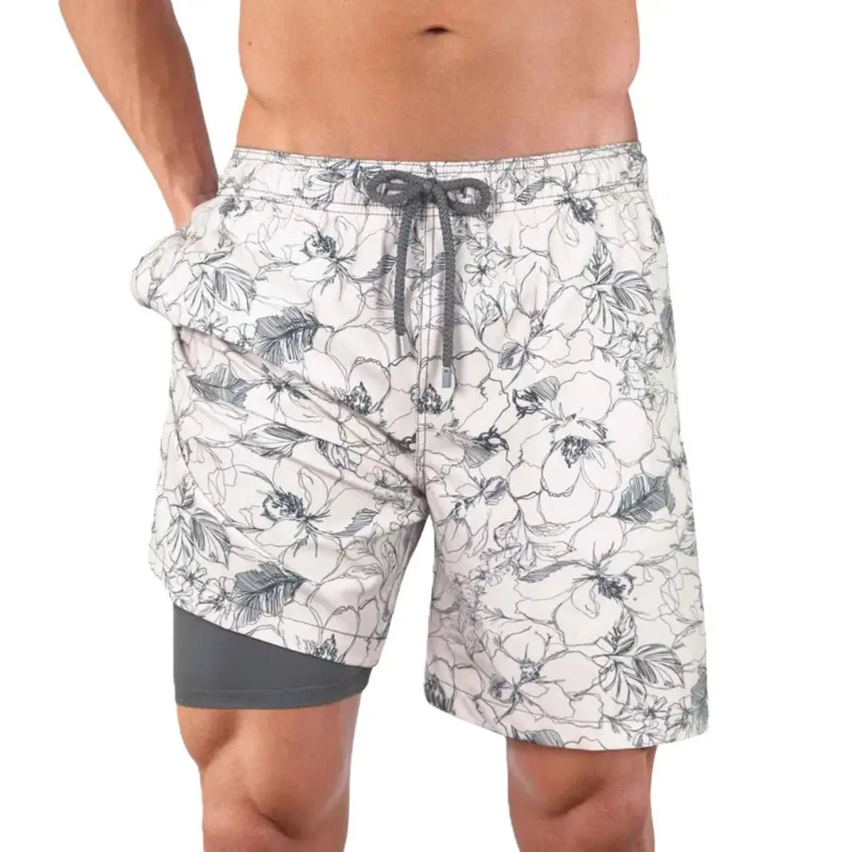 Men’s Premium Compression-Lined Hybrid Shorts | Secret Garden
