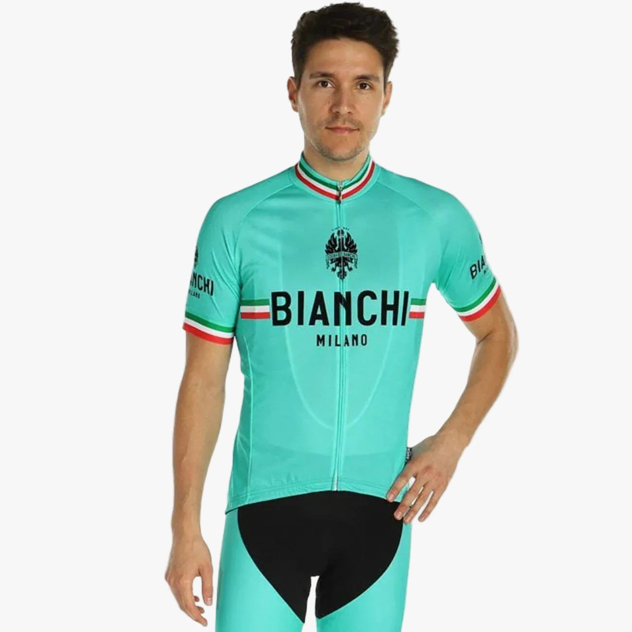 Bianchi Isalle Men's Cycling Jersey Celeste | Medium