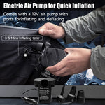 DikaSun Universal SUV Air Mattress with Upgraded Flocking | Extra-Thick Oxford Surface | Pump & 3M Charging Cable