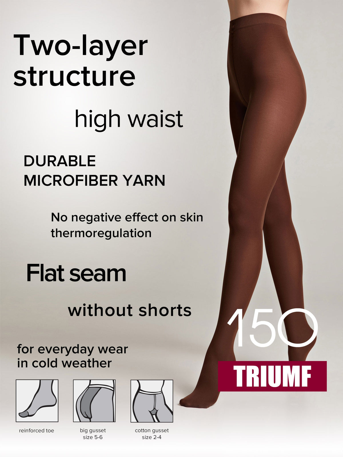Tights Conte Triumf 150 Den | Warm Opaque Microfiber