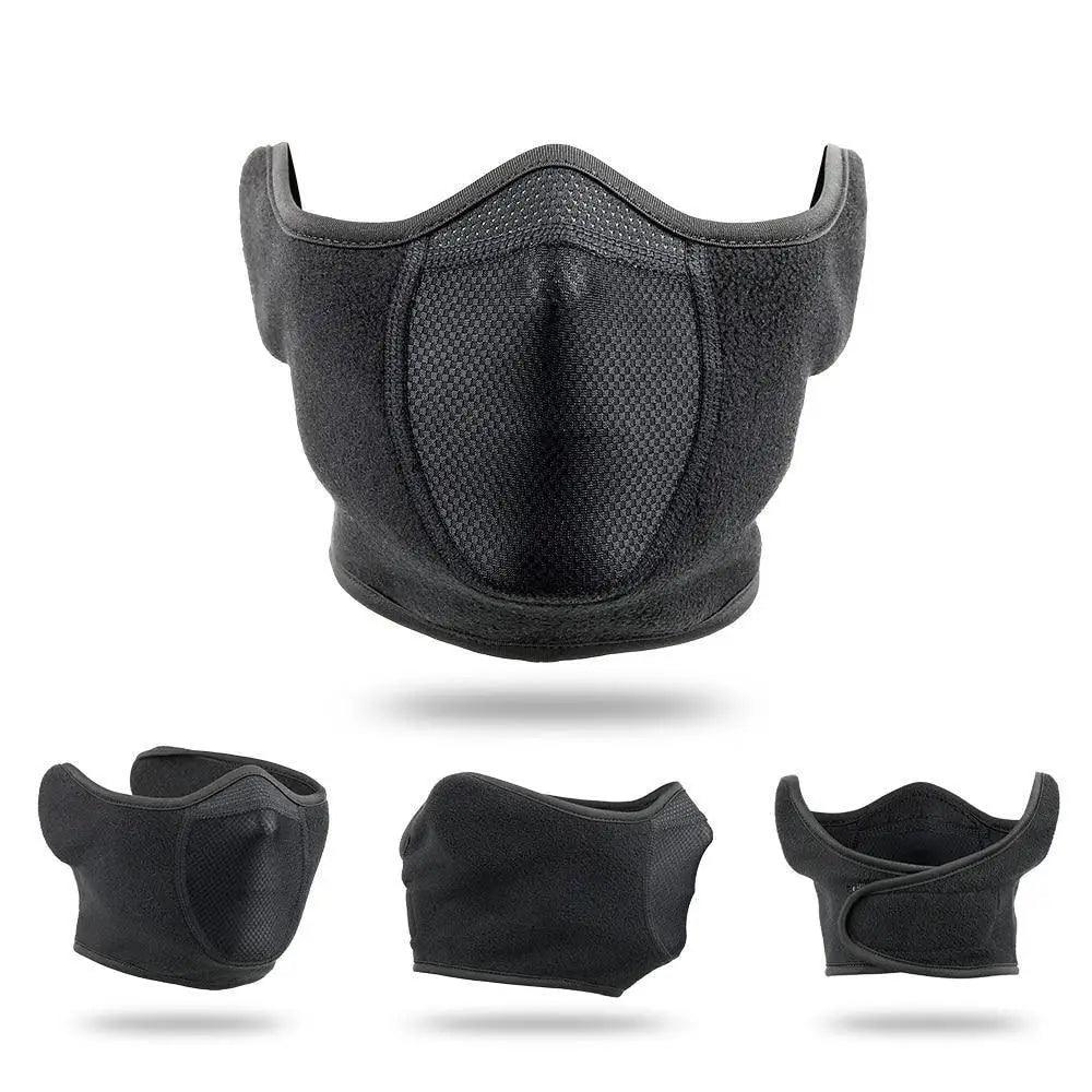 Windproof Winter Sports Half Face and Ear Cover Mask | Neck Gaiter