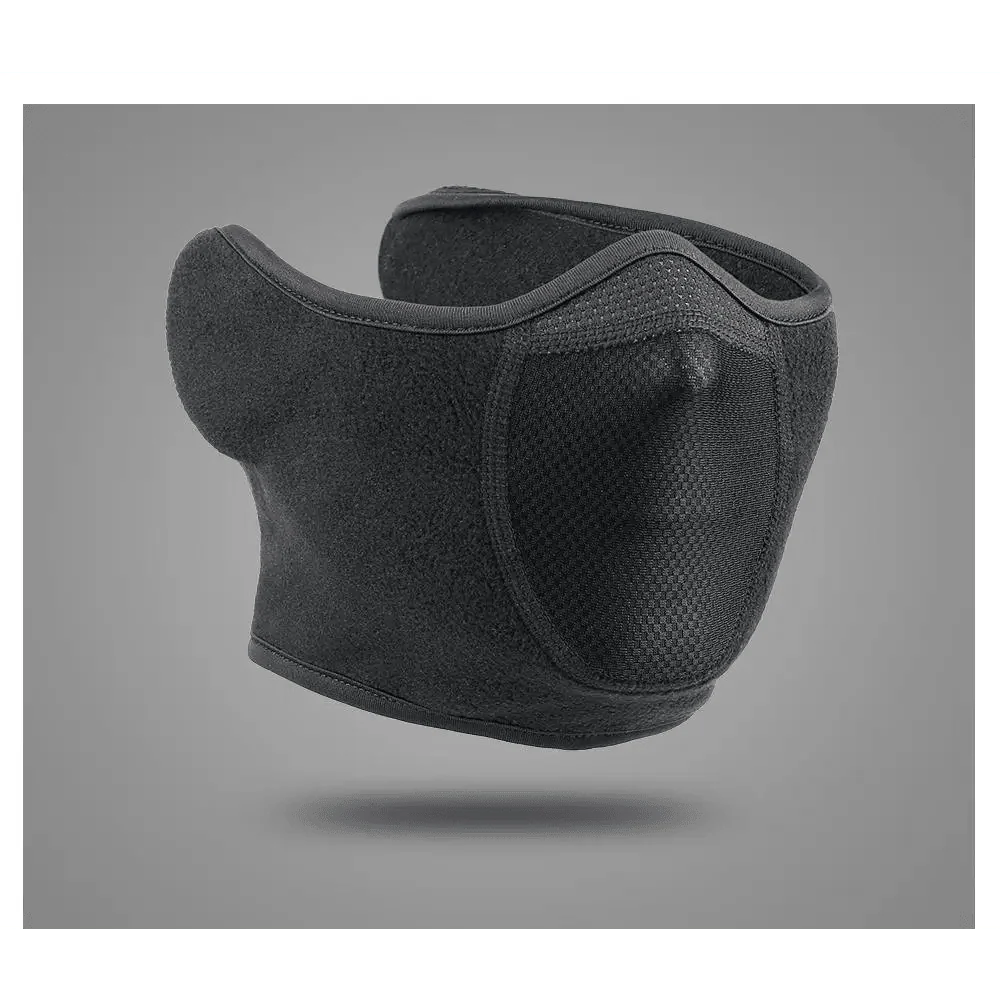 Windproof Winter Sports Half Face and Ear Cover Mask | Neck Gaiter