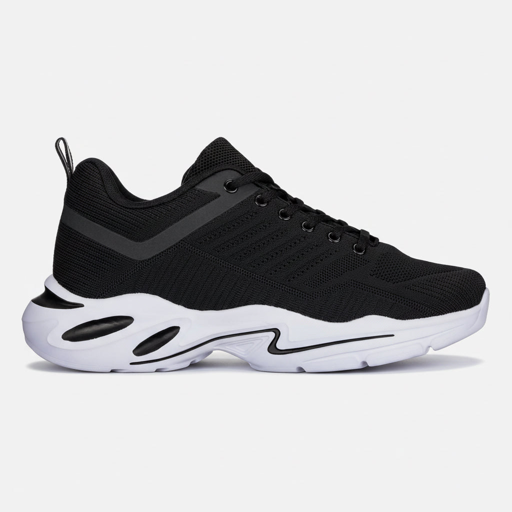 CALTO Q330 2.6” Taller (Black/White) Sneaker | Super Lightweight