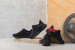 CALTO Q216 2.8" Taller Ultra Lightweight Sneaker | Black/Grey