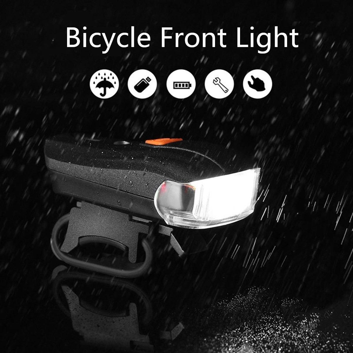 USB Rechargeable 2LED High/Low Headlight