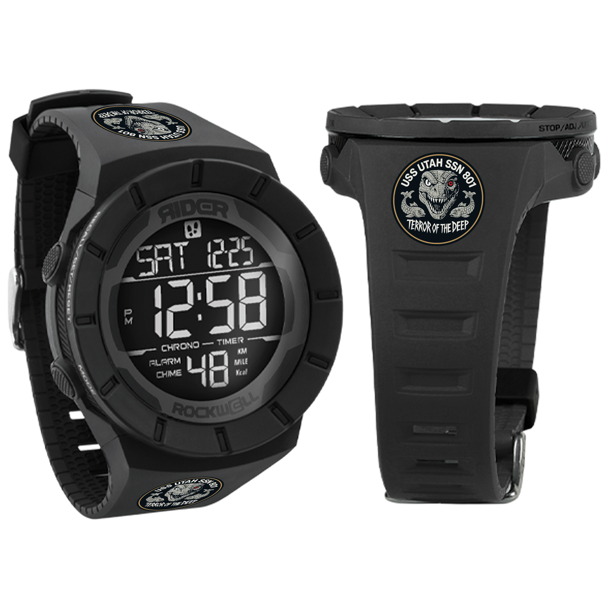 Coliseum Fit™ (Phantom Black) Watch | USS Utah Edition