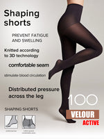 Conte Active Total Shaper Tights Velour 100 Den | Matte Support & Compression